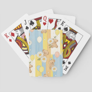 Jeu De Cartes Motif de jardin de marguerites de nounours (12)