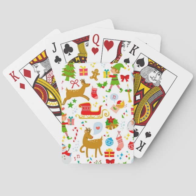 Jeu De Cartes Motif de la nouvelle année (dos)