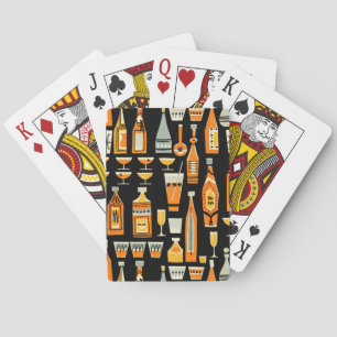 Jeu De Cartes Motif de la vie nocturne moderne du milieu du sièc
