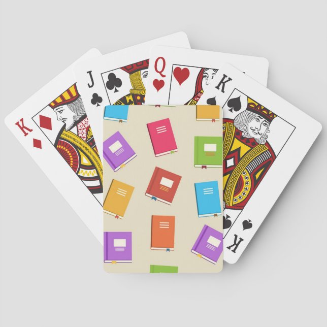 Jeu De Cartes Motif de livre (dos)