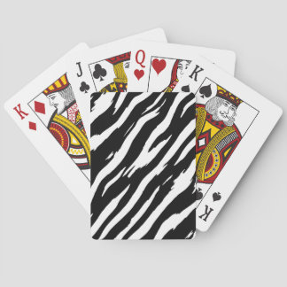 Jeu De Cartes Motif de mode classique Zebra Print Stripe