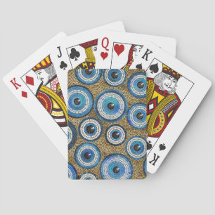 Jeu De Cartes Motif de mosaïque de l'oeil maléfique
