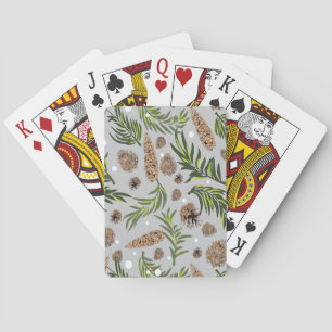Jeu De Cartes Motif de Noël, Pine Snow 10