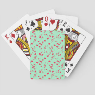 Jeu De Cartes Motif de notes de musique