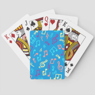 Jeu De Cartes Motif de notes musicales