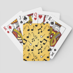 Jeu De Cartes Motif de notes musicales