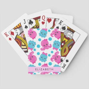 Jeu De Cartes Motif de pieuvre, Pieuvre mignonne, Mer, Votre Nom