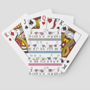 Jeu De Cartes Motif de rayure de lama