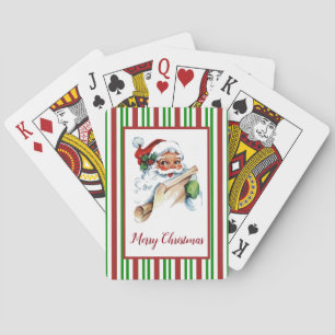 Jeu De Cartes Motif de sucre de canne du père noël votre