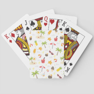 Jeu De Cartes Motif de vacances Tropical Summer Beach Design