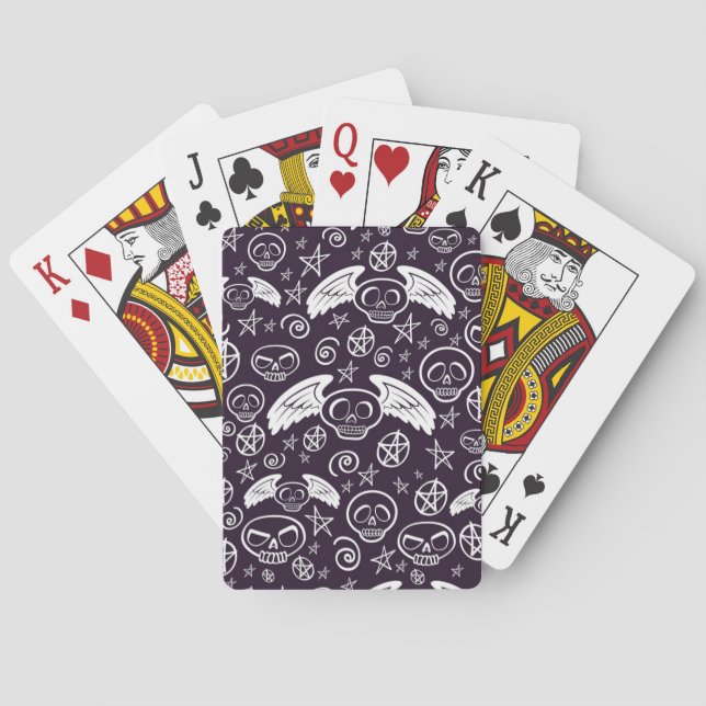 Jeu De Cartes Motif de "vaudou" (dos)