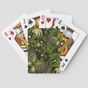 Jeu De Cartes Motif de Vert-or de ressort