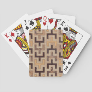 Jeu De Cartes Motif décoratif africain en tissu boueux