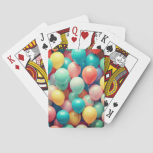 Jeu De Cartes Motif des ballons de fête colorés