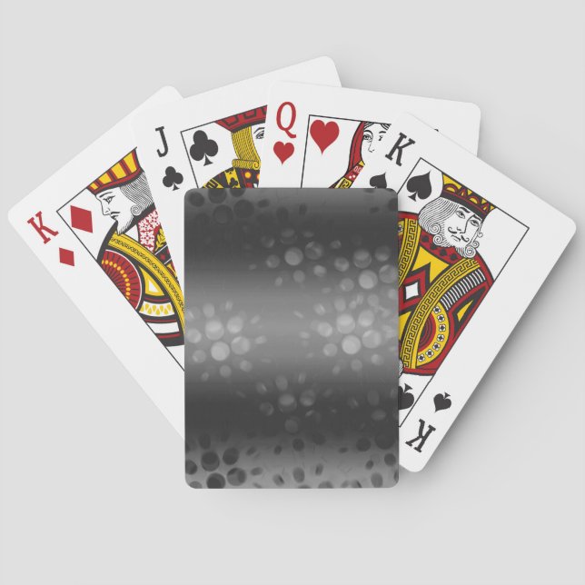 Jeu De Cartes Motif des éclats pointus - Noir, Gris, Blanc (dos)
