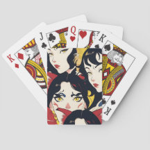 Motif des filles de chats Anime