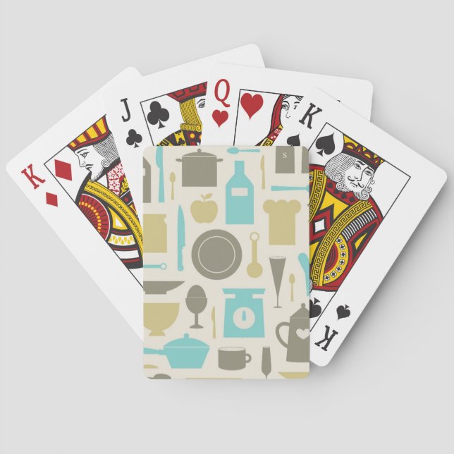 Jeu De Cartes Motif des outils de cuisine (dos)