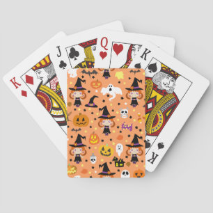 Jeu De Cartes Motif d'Halloween sorcière