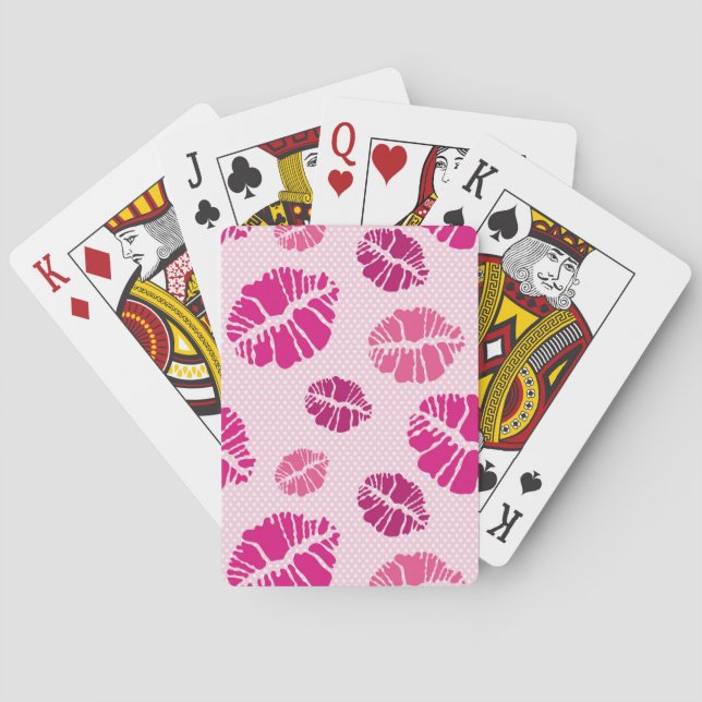 Jeu De Cartes Motif d'impression en forme de baisson (dos)