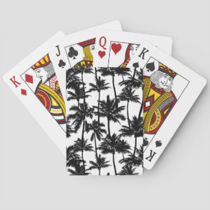 Jeu De Cartes Motif d'ombre Palm Tree