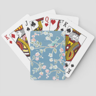 Jeu De Cartes Motif du printemps - Oiseaux et fleurs