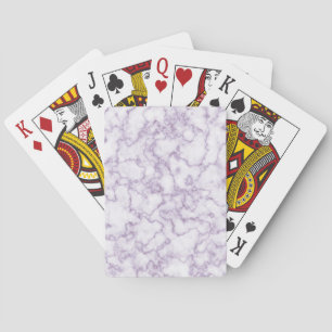Jeu De Cartes Motif en marbre violet
