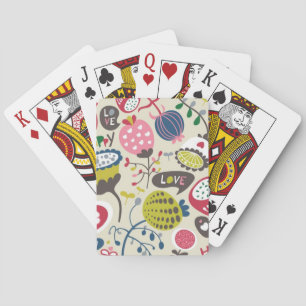 Jeu De Cartes Motif floral 12