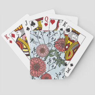 Jeu De Cartes Motif floral 3