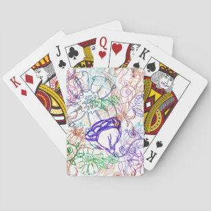 Jeu De Cartes Motif floral 7
