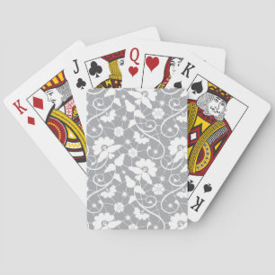 Jeu De Cartes Motif floral de dentelle
