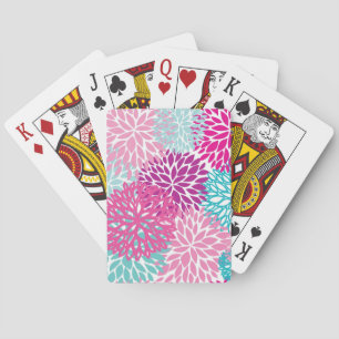 Jeu De Cartes Motif floral lumineux 2