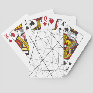 Jeu De Cartes Motif géométrique noir et blanc