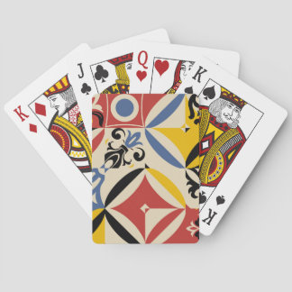 Jeu De Cartes Motif géométrique Rétro Seites Azulejos