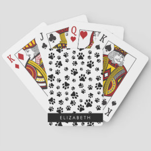 Jeu De Cartes Motif mâle, Patrouilles de chien, Noir et Blanc, V