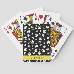 Jeu De Cartes Motif mâle, Patrouilles de chien, Noir et Blanc, V