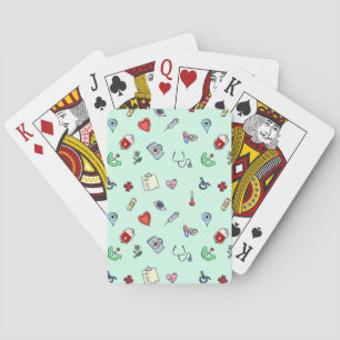 Jeu De Cartes Motif Médicale mignon d'icône