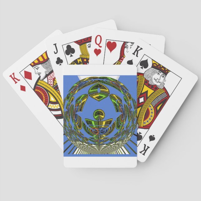 Jeu De Cartes Motif moderne vintage (dos)