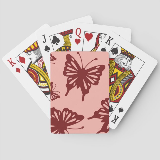 Jeu De Cartes motif papillon (dos)