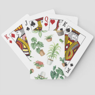 Jeu De Cartes motif plante