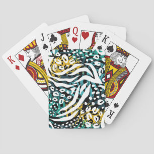 Jeu De Cartes motif poster de animal