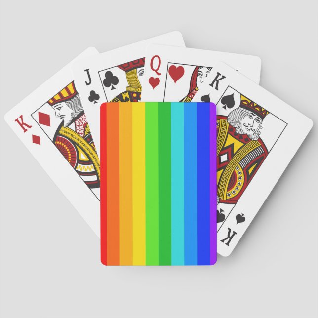 Jeu De Cartes Motif Rainbow Stripe #2 (dos)