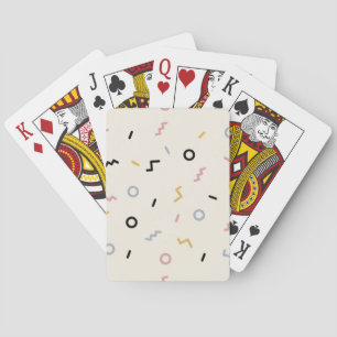 Jeu De Cartes Motif Retro Squiggle