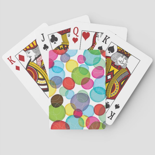 Jeu De Cartes Motif rond 2 d'enfants de bulles (dos)