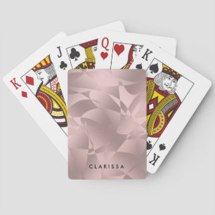 Jeu De Cartes Motif rose élégant assez élégant d'or