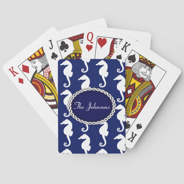Jeu De Cartes Motif Seahorse (dos)