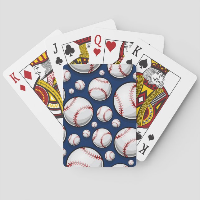 Jeu De Cartes Motif sportif de baseball (dos)