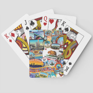 Jeu De Cartes Motif superbe de collage d'autocollant de la