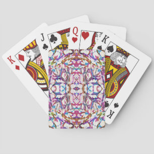 Jeu De Cartes Motif symétrique rose