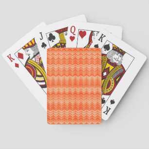 Jeu De Cartes Motif textile zigzag abstrait rouge