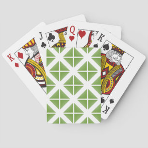 Jeu De Cartes Motif triangle vert tendance
